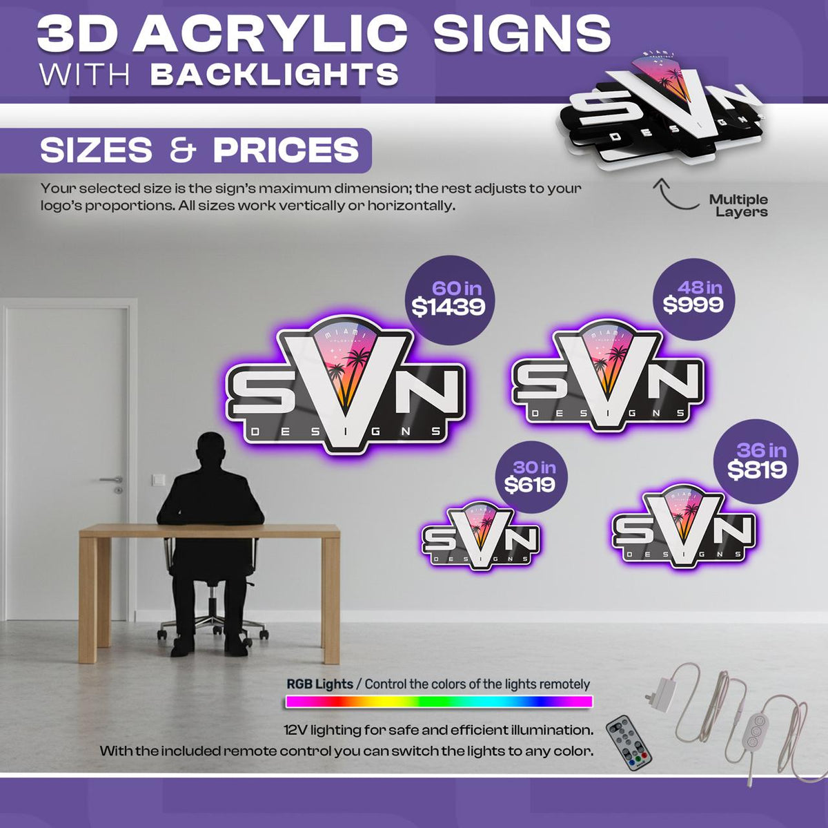 3D ACRYLIC SIGNS